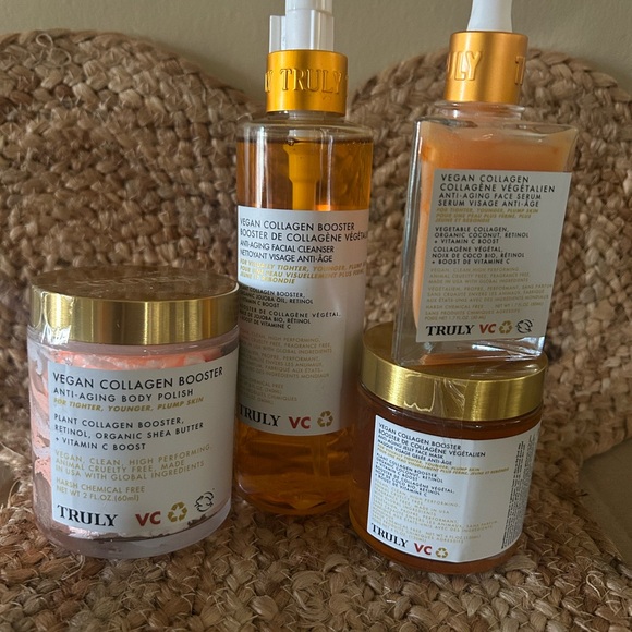 TRULY Other - TRULY Vegan Collagen Booster Skincare Collection - Orange and White